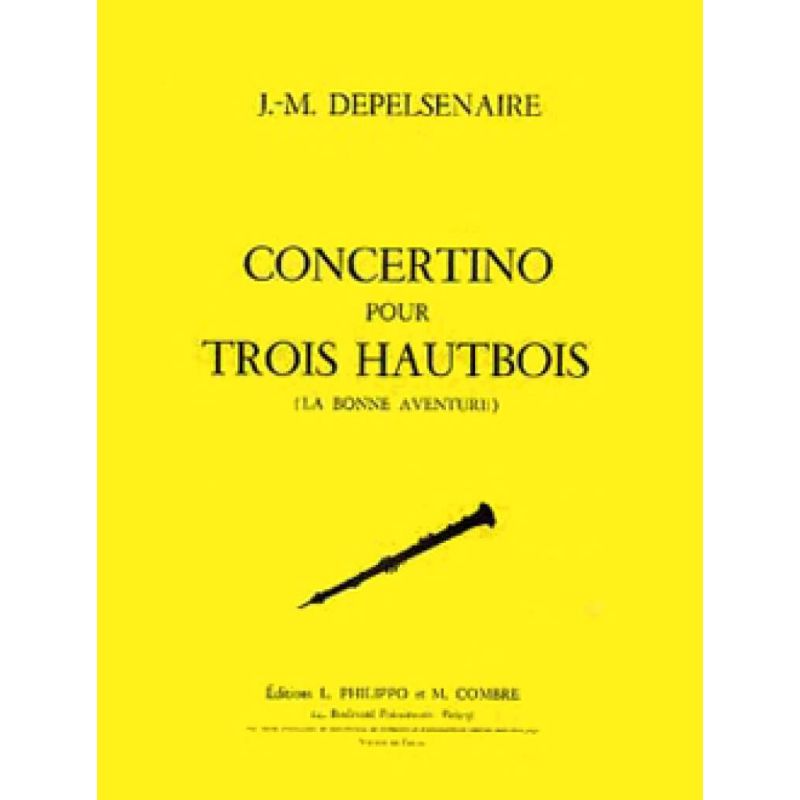 Depelsenaire, Jean-Marie - Concertino pour 3 hautbois et piano