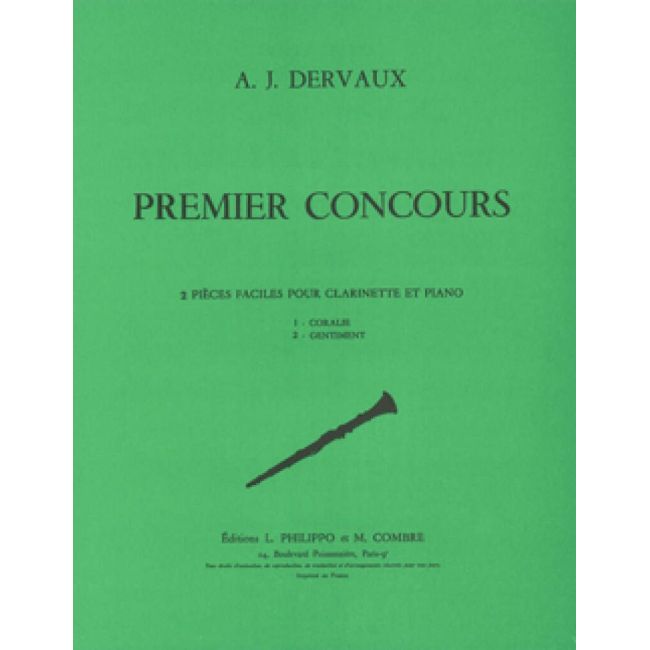 Dervaux, André-Jean - Premier concours (Coralie - Gentiment)