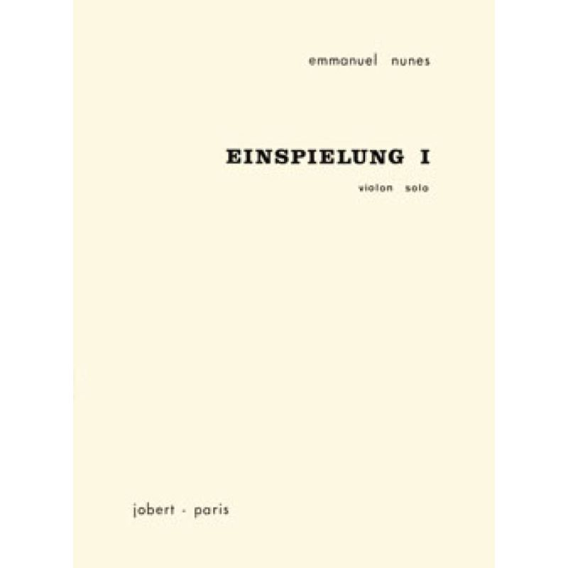 Nunes, Emmanuel - Einspielung I