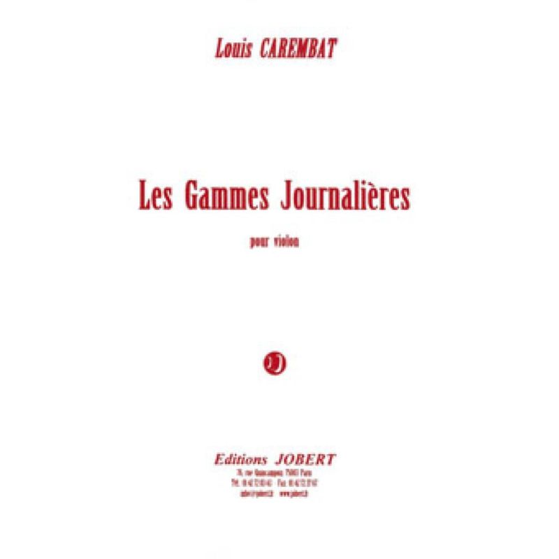 Carembat, Louis - Gammes Journalières