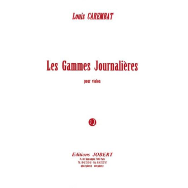 Carembat, Louis - Gammes Journalières