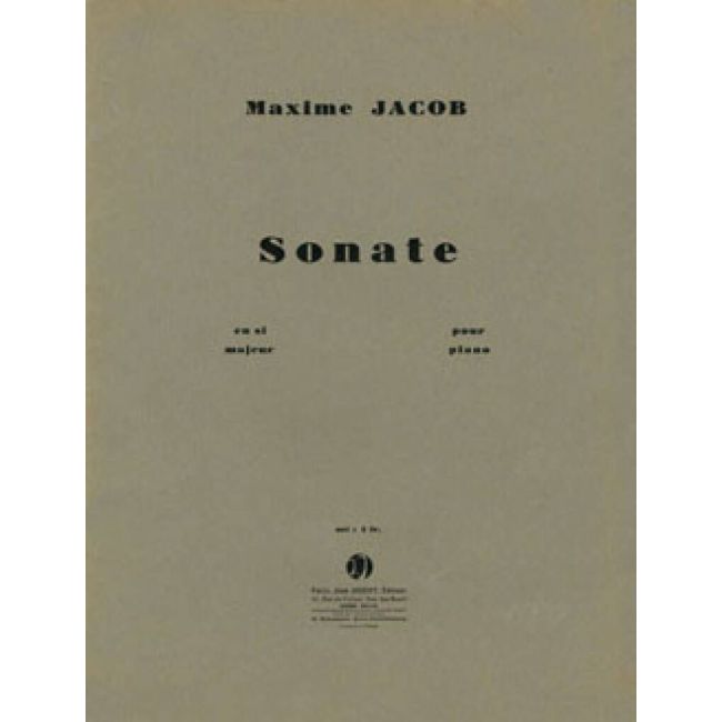 Jacob, Maxime - Sonate en si majeur