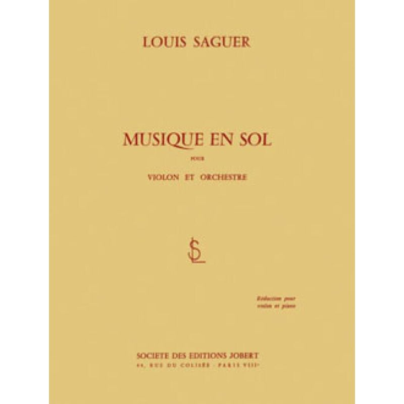 Saguer, Louis - Musique en sol