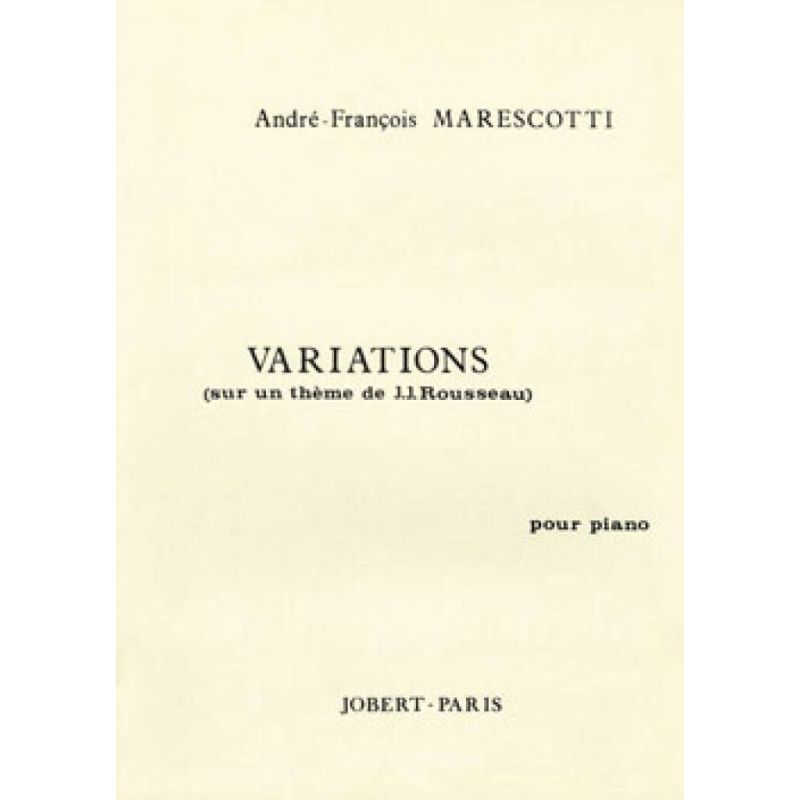 Marescotti, André-François - Variations
