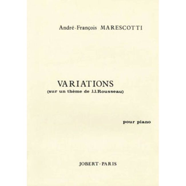 Marescotti, André-François - Variations