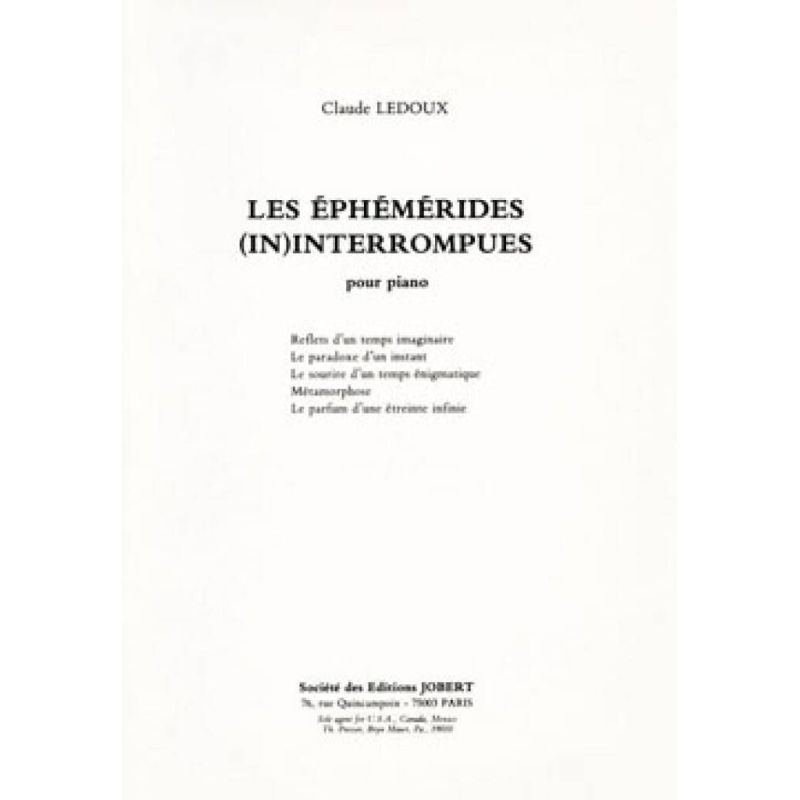 Ledoux, Claude - Les Ephémérides interrompus