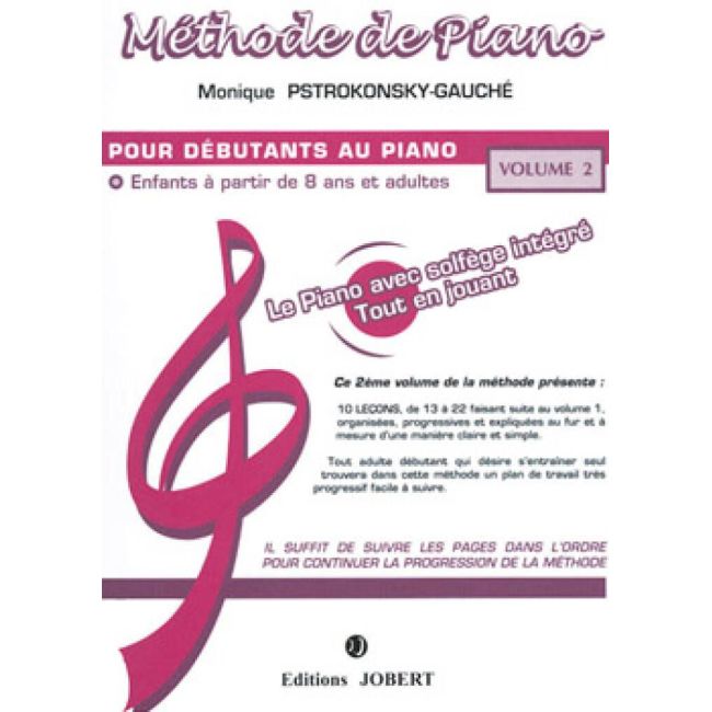 Pstrokonsky-Gauché, Monique - Méthode de piano Vol.2