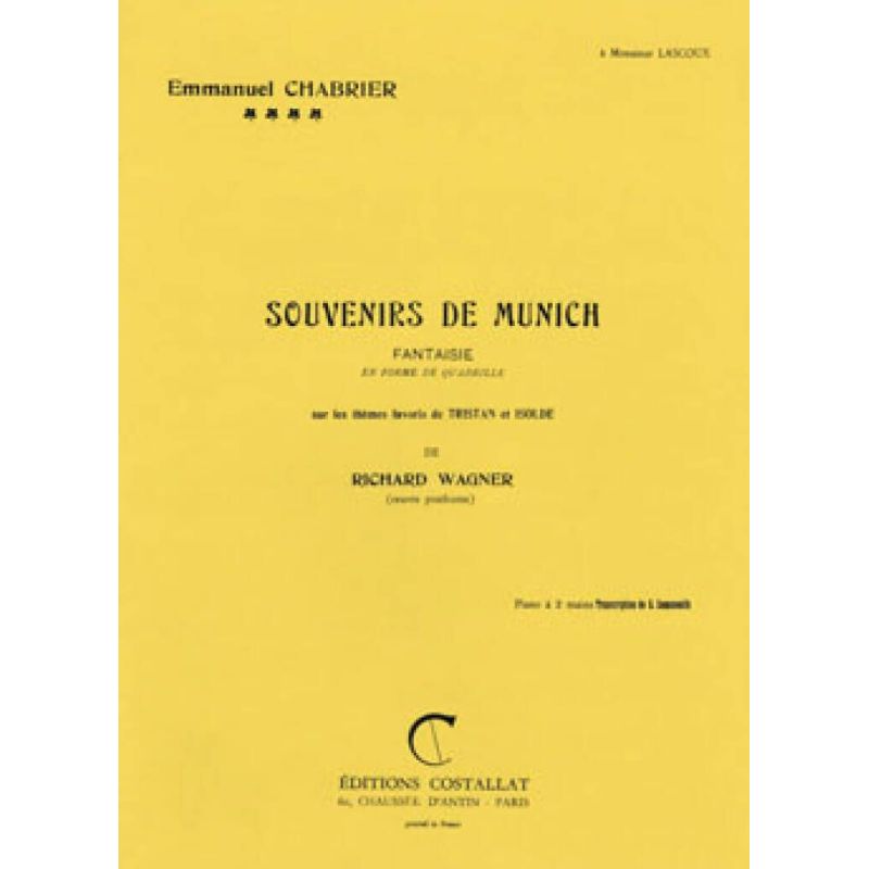 Chabrier, Emmanuel - Souvenirs de Munich