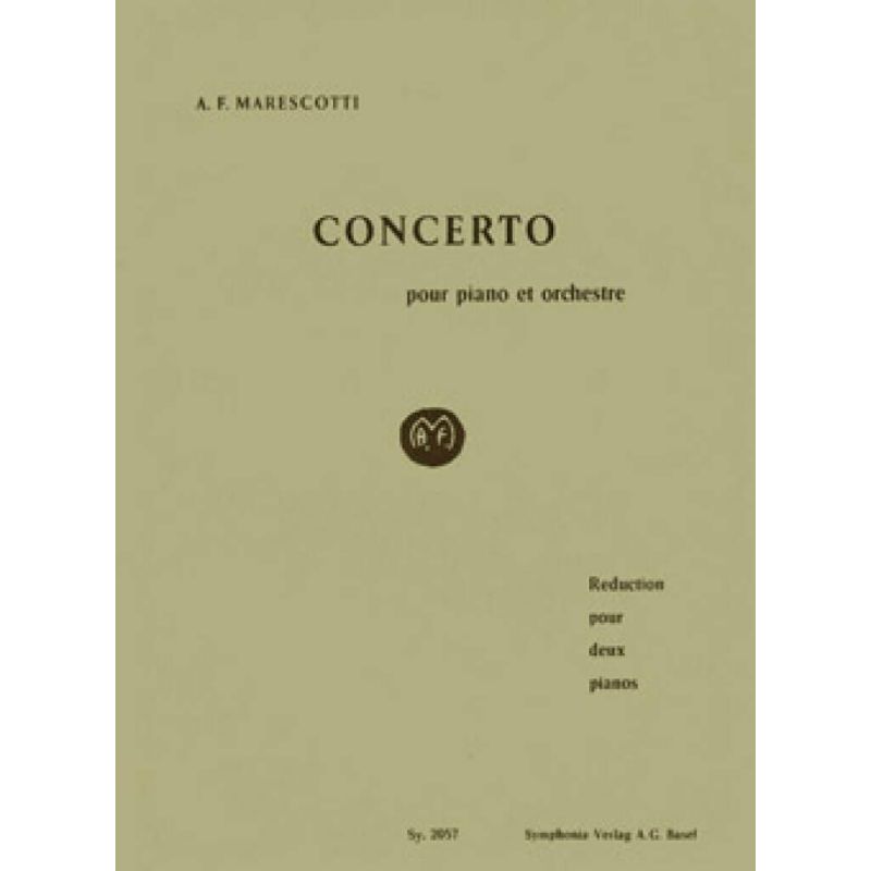 Marescotti, André-François - Concerto pour piano