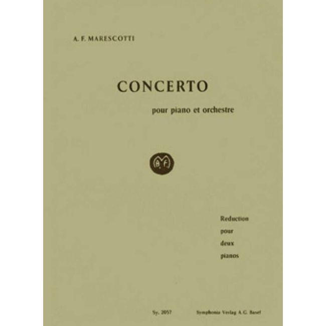 Marescotti, André-François - Concerto pour piano