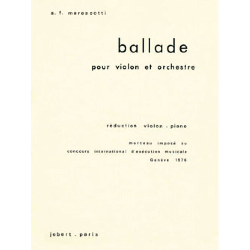 Marescotti, André-François - Ballade