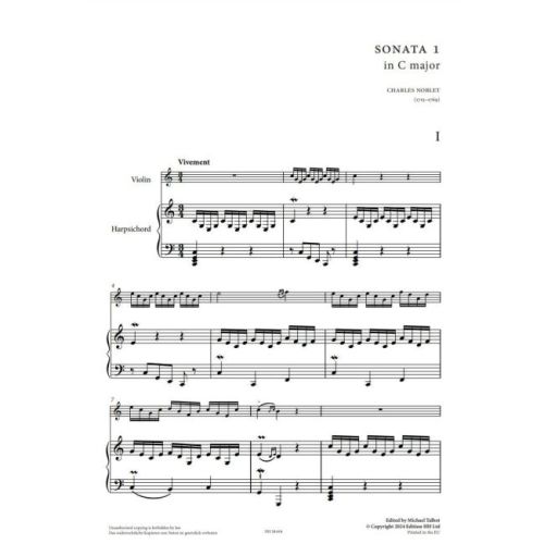 Noblet, Charles - Three Sonatas