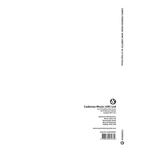 Frances-Hoad, Cheryl - Nunc Dimittis