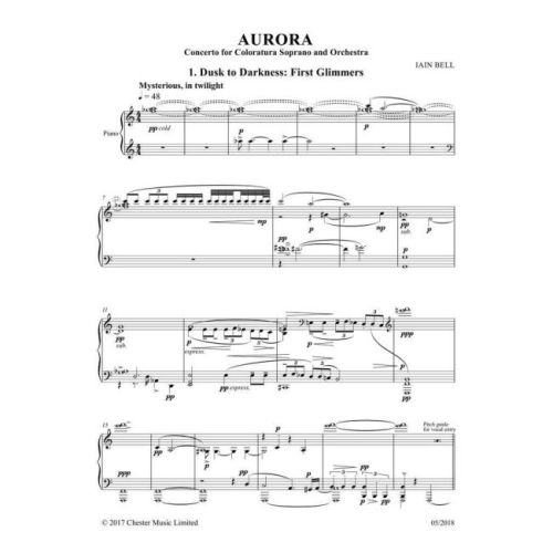 Bell, Iain - Aurora (Vocal Score)