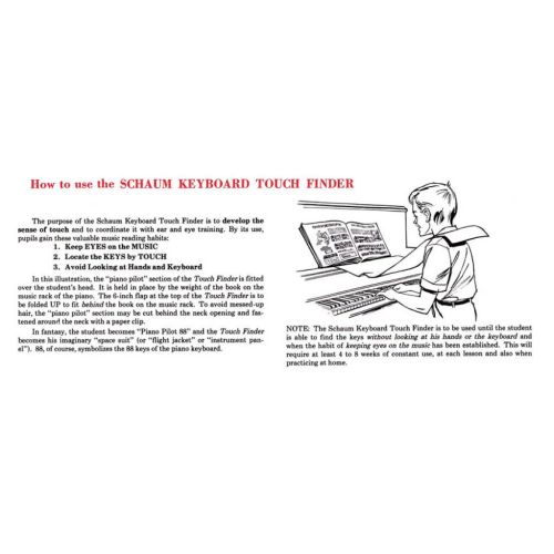 Keyboard Touch Finder W/directions