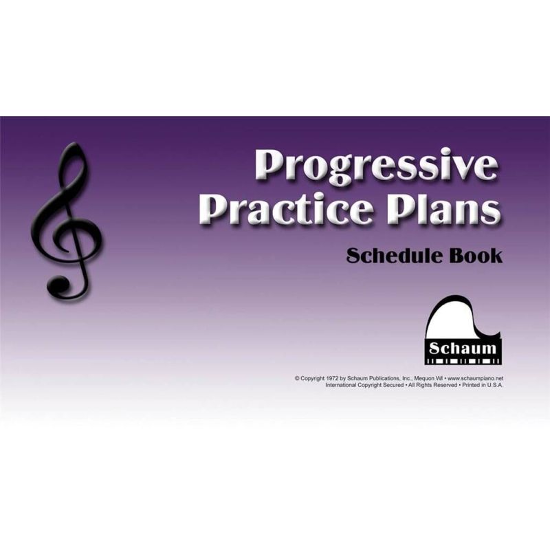 Progressive Practice Plans - Schedule Book