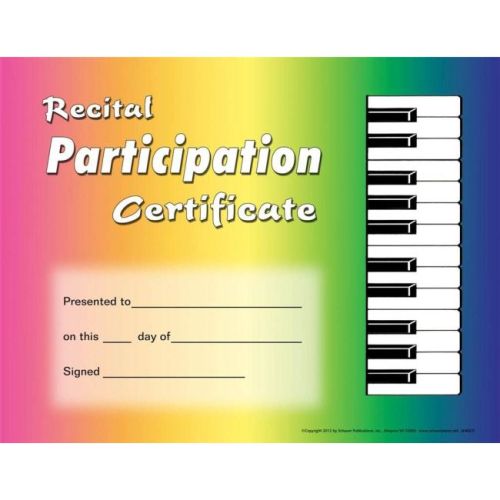 Recital Participation...