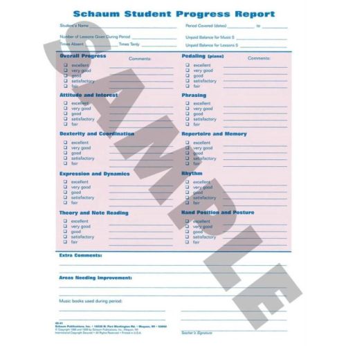 Student Progress Report
