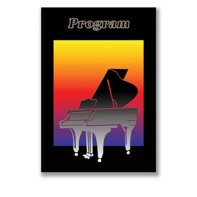 Recital Program 78 - Piano Silhouette