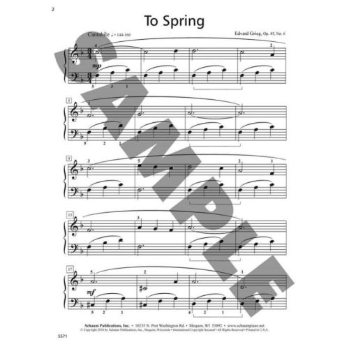 To Spring, Op. 45, No. 6