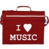 Primo Music Bag - I Love Music (Maroon)