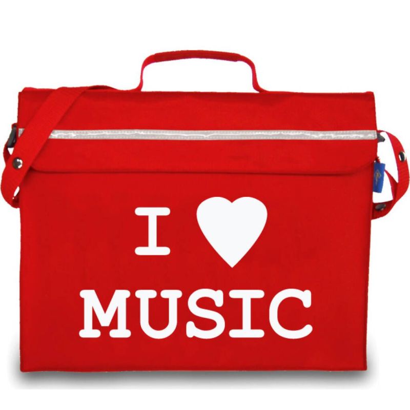 Primo Music Bag - I Love Music (Red)