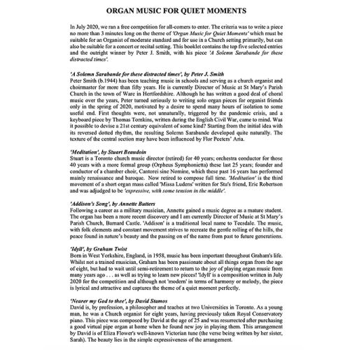 Organ Music for Quiet Moments