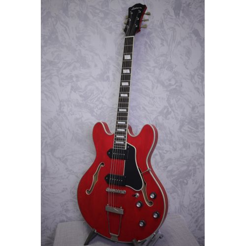 Eastman T64/V- Red Trapeze Tailpiece