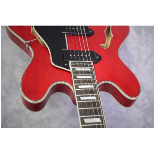 Eastman T64/V- Red Trapeze Tailpiece