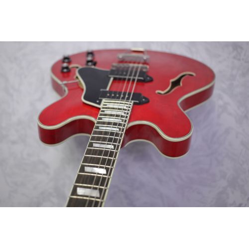 Eastman T64/V- Red Trapeze Tailpiece