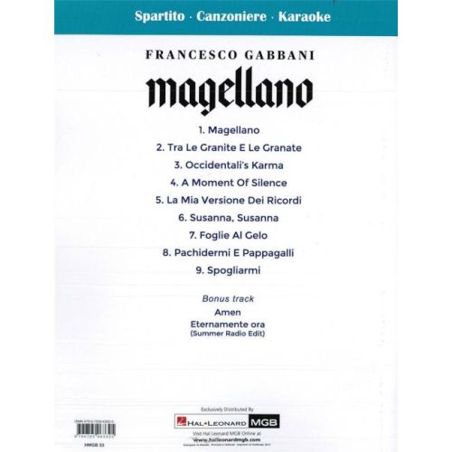 Gabbani, Francesco - Magellano
