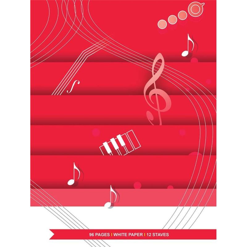 Quaderno di musica - 12 righi, 96 pp. carta bianca