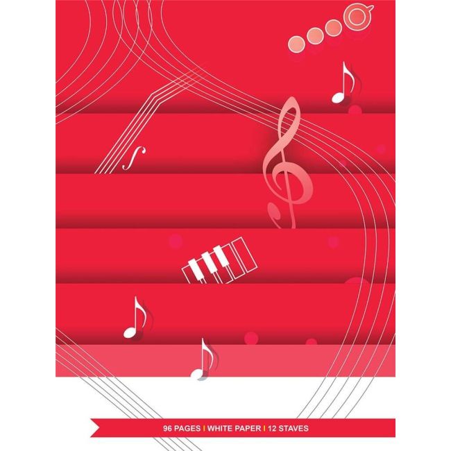 Quaderno di musica - 12 righi, 96 pp. carta bianca