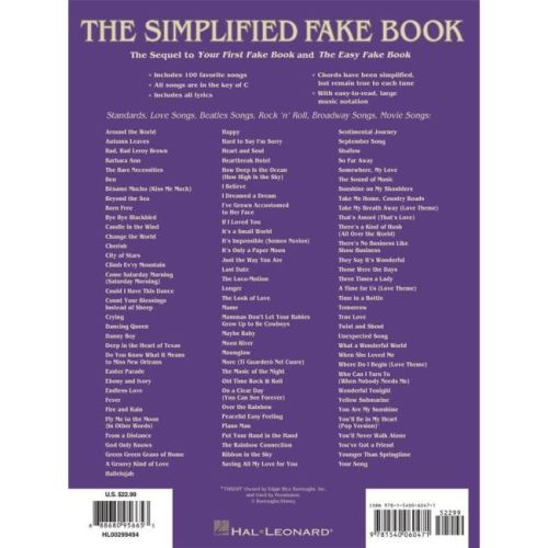 Simplified Fake Book - 2nd Edition