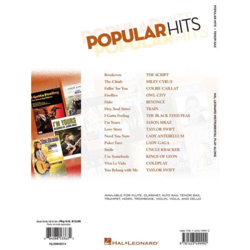 Popular Hits - Tenor Saxophone
