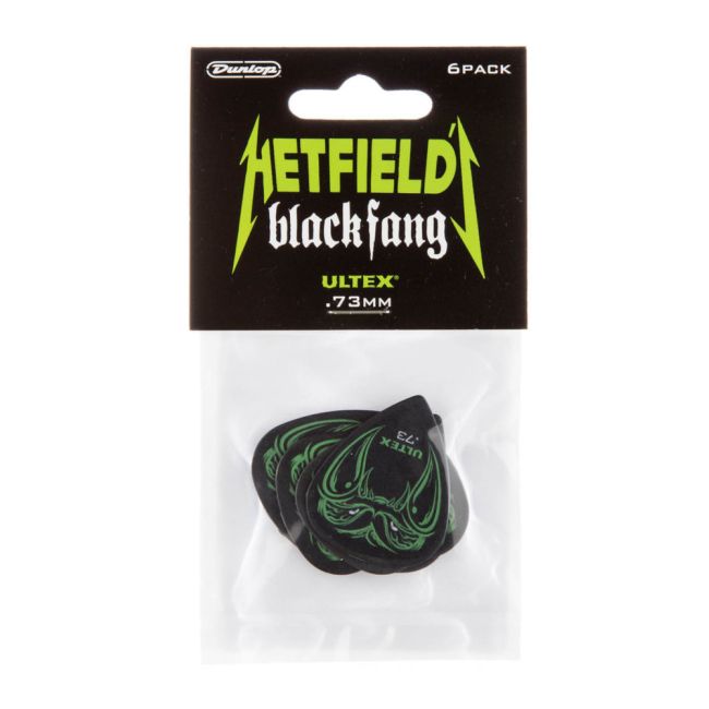 Dunlop Black Fang Pick- Pack of 6