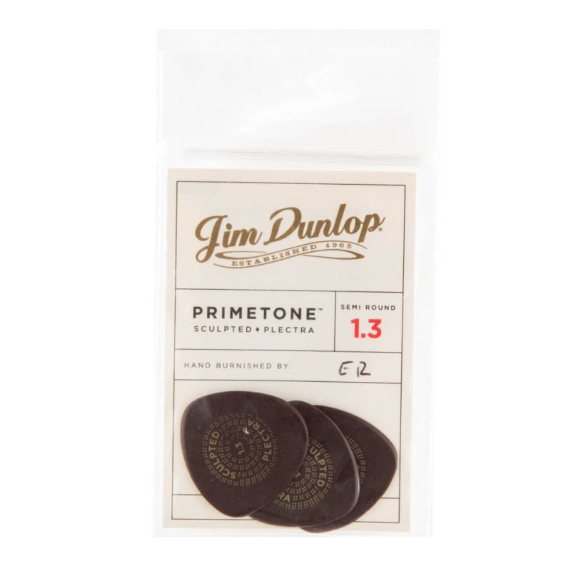 Dunlop Primetone® 1.3mm Semi-Round Smooth Pick Pack
