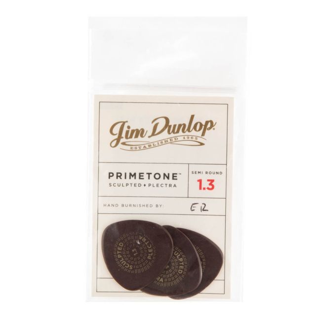 Dunlop Primetone® 1.3mm Semi-Round Smooth Pick Pack