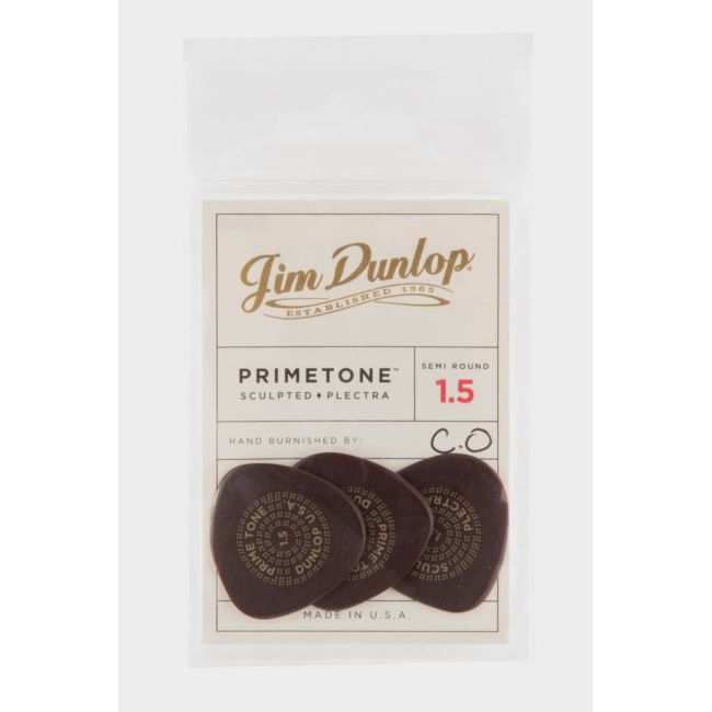 Dunlop Primetone® 1.5mm Semi-Round Smooth Pick Pack
