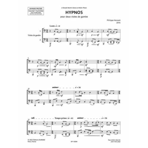 Hersant, Philippe - Hypnos