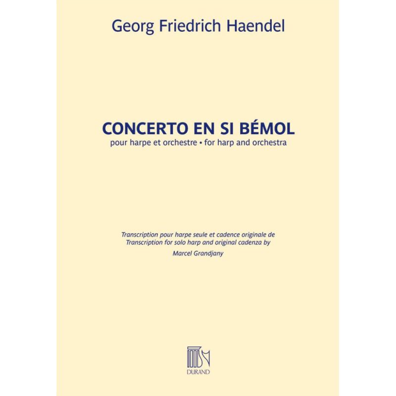 Händel, Georg Friedrich - Concerto En Si Bemol pour harpe seule