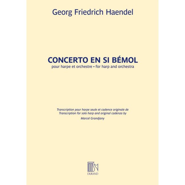 Händel, Georg Friedrich - Concerto En Si Bemol pour harpe seule