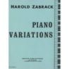 Zabrack, Harold - PIANO VARIATIONS