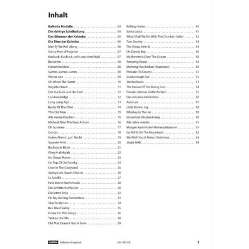 Kalimba Songbook