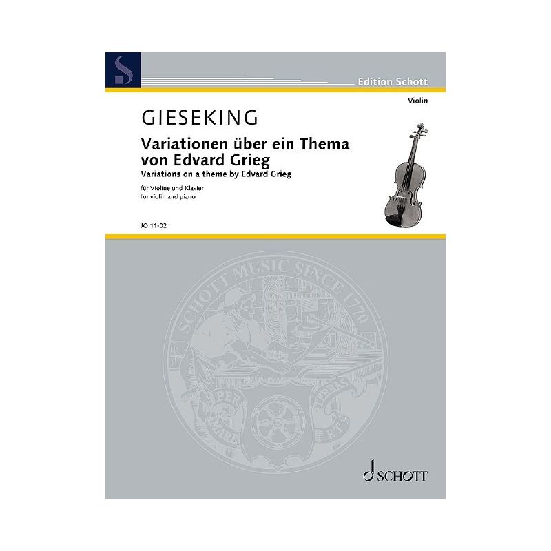 Gieseking, Walter - Variations on a theme by Edvard Grieg