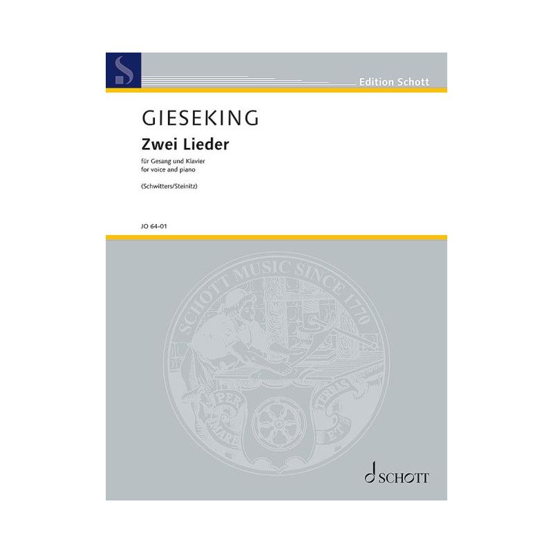 Gieseking, Walter - Two Lieder