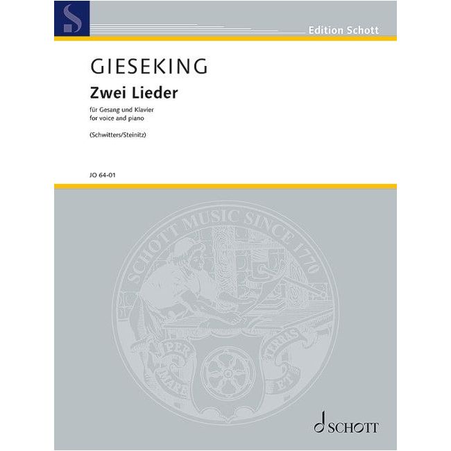 Gieseking, Walter - Two Lieder