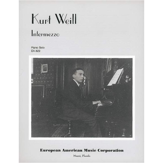 Weill, Kurt - Intermezzo, (1917)