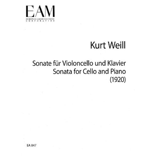 Weill, Kurt - Sonata for...