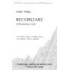 Weill, Kurt - Recordare op. 11